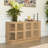 Contour 59" Curved Sideboard/TV Stand with Slat Doors-1089394511