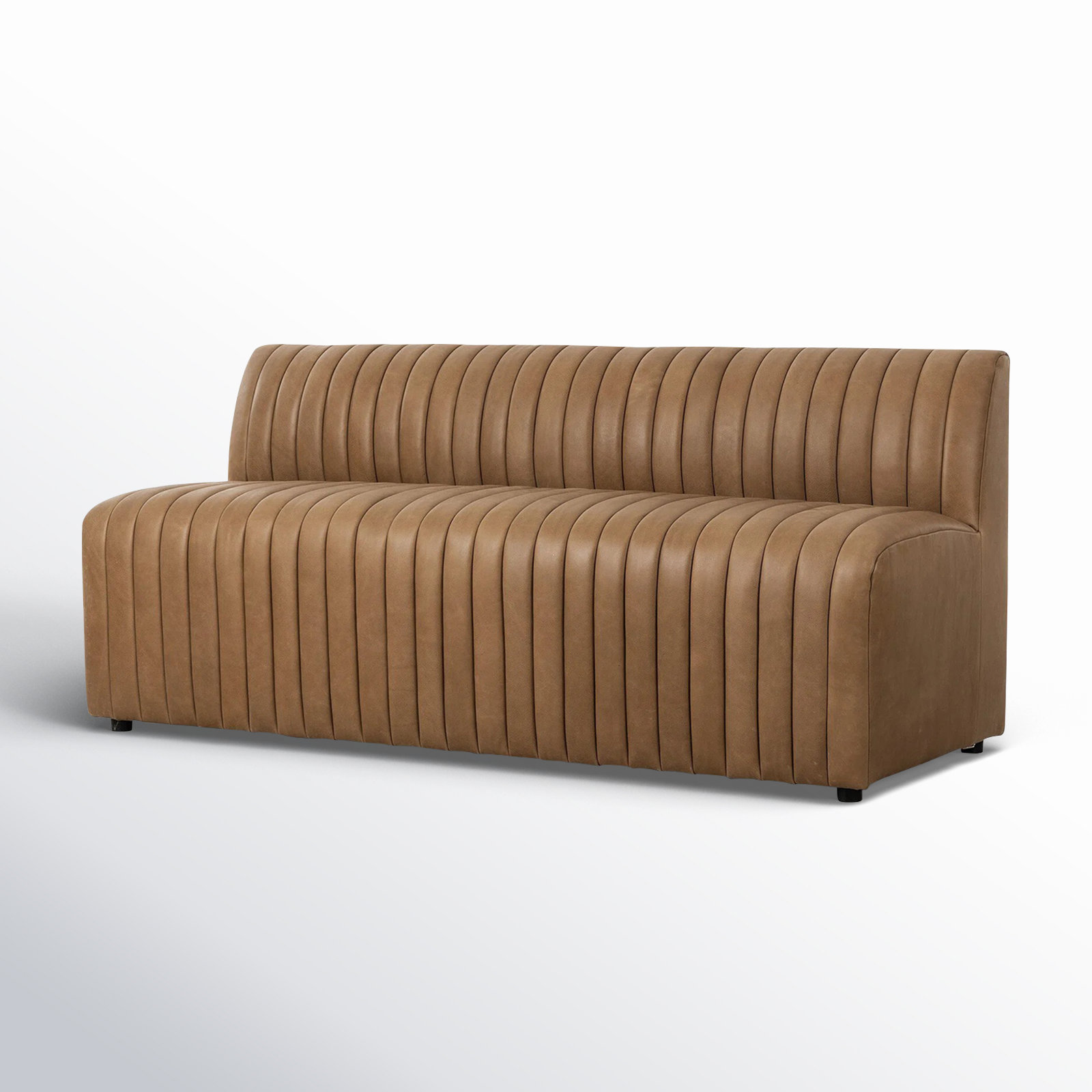 Brandt Bench, 31.5" H x 72" W x 28" D, Palermo Drift Genuine Leather