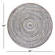 Round Geometric Handmade Handwoven Blue/Tan Area Rug