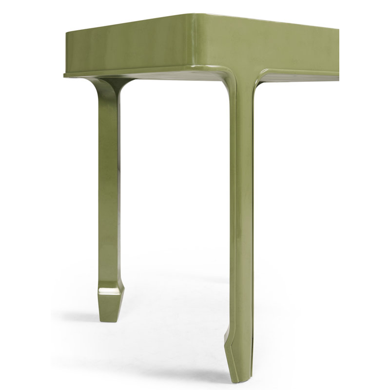 Polly Rose Rectangular End Table, Green