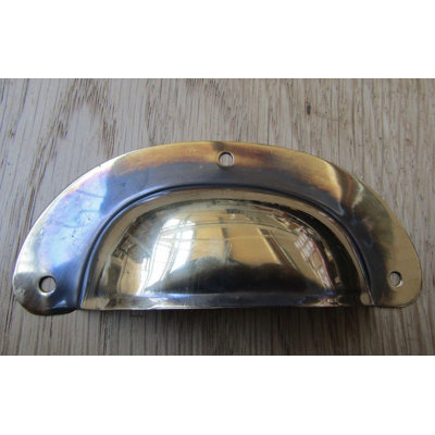 Large Steel Cabinet Cup Handle Antique Iron