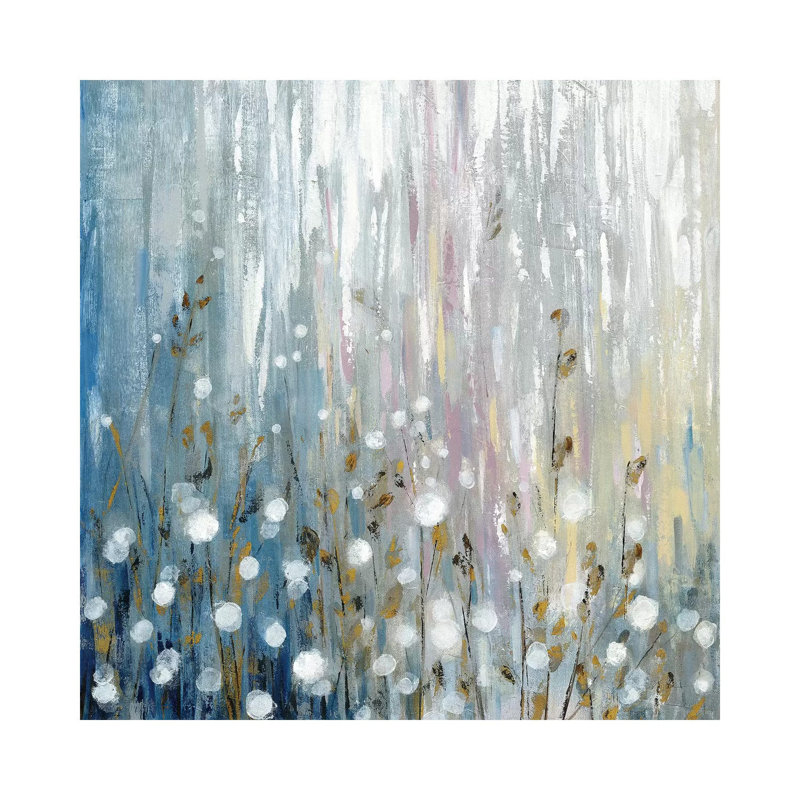 «August Branches Flowers» par Silvia Vassileva - impression, Toile tendue, H 26 po x l 26 po x P 1,5 po, Aucun mat