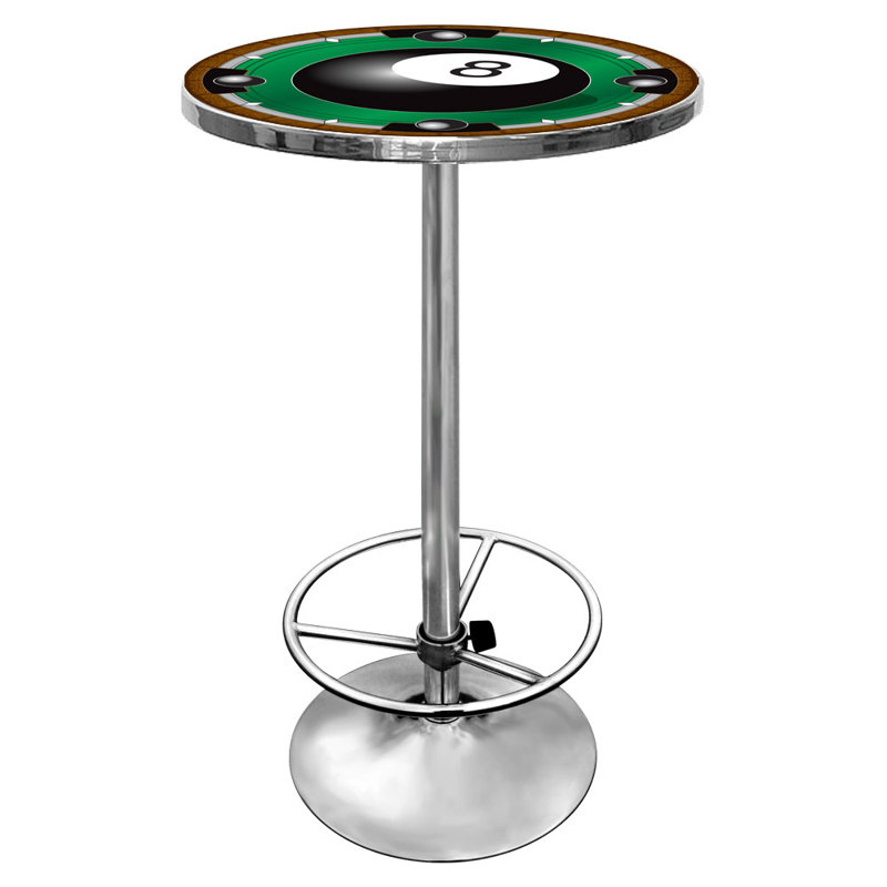 Rack'em 8-Ball Bar Table with Footrest