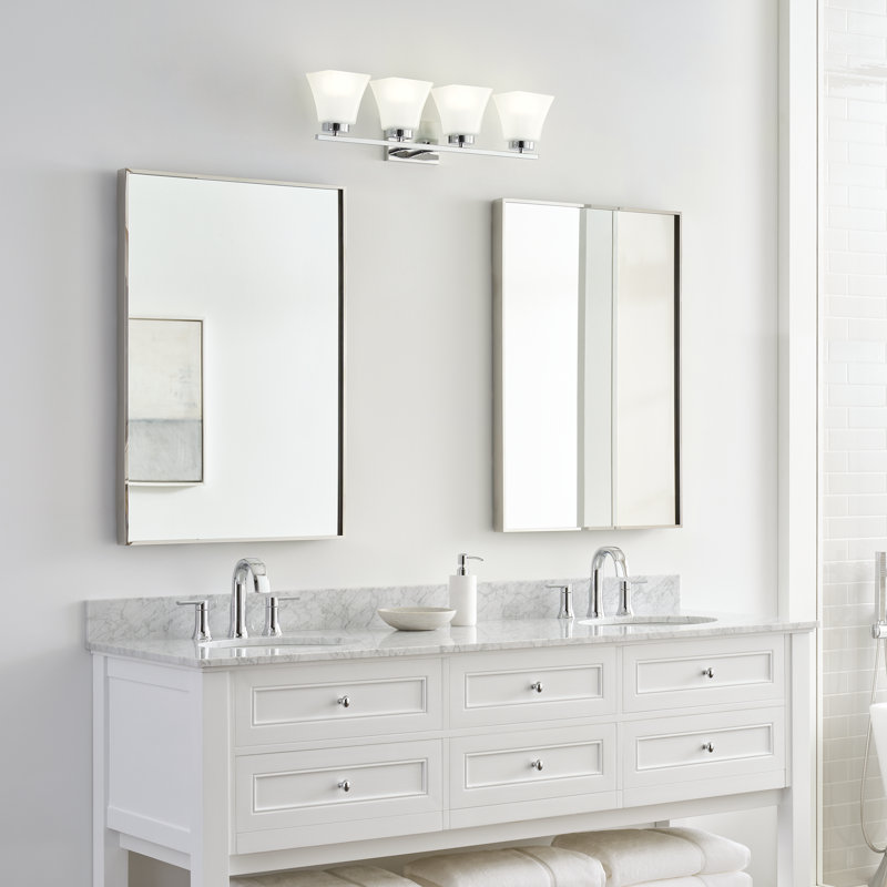 Bayfield Four Light Wall / Bath from Generation Lighting , Chrome, No