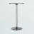 Strasser Bar & Pub Table with Black Top and Chrome Metal Base, 39.7'' H X 23.60'' W X 23.60'' D-1779831499