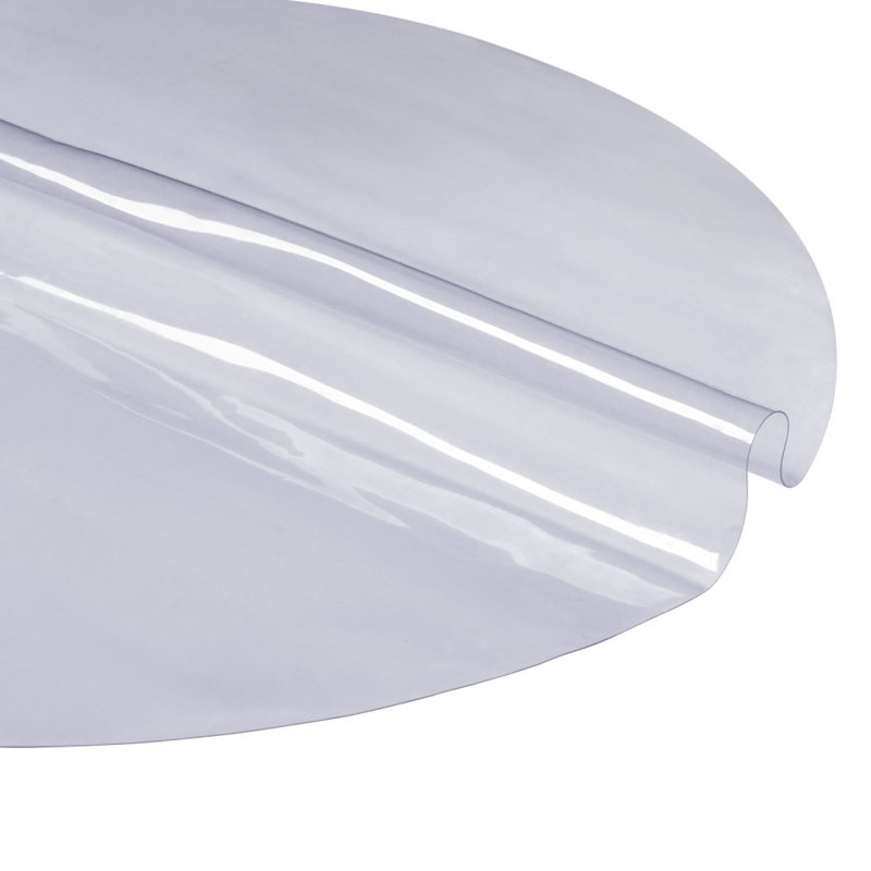 Clear Table Cover Protector, Round Table Cover, 1.5 mm Thick, 0.06" H x 48" W x 48" D