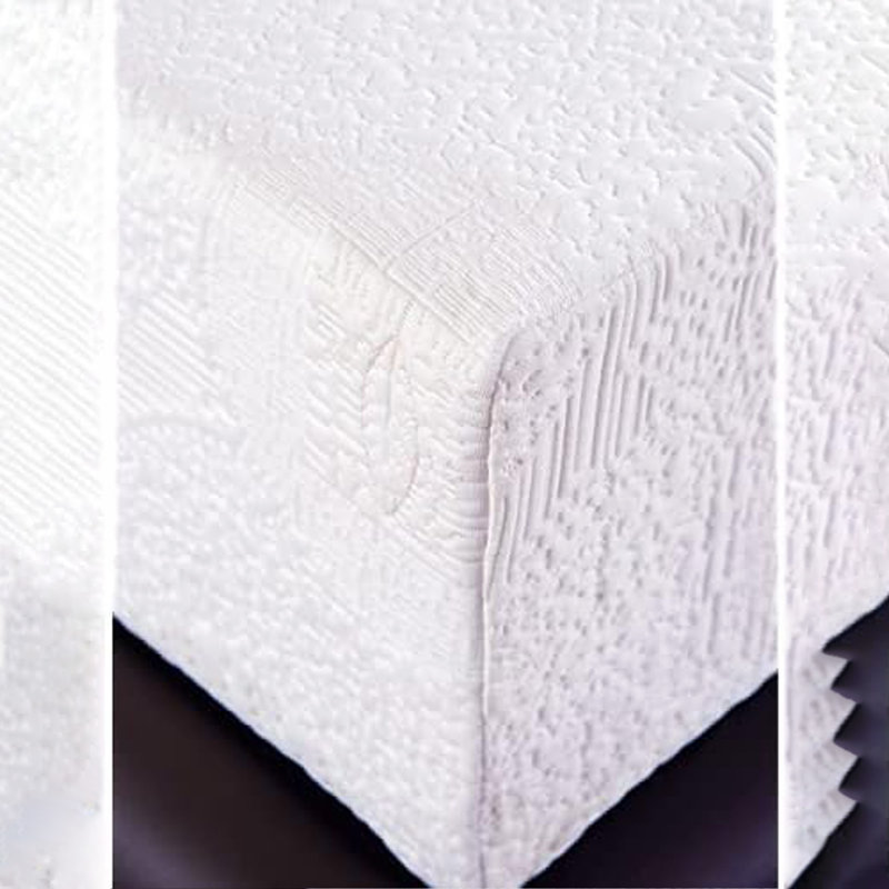 Collection Herbal Fusion, matelas en mousse viscoélastique infusée de thé vert, taille grand, blanc.