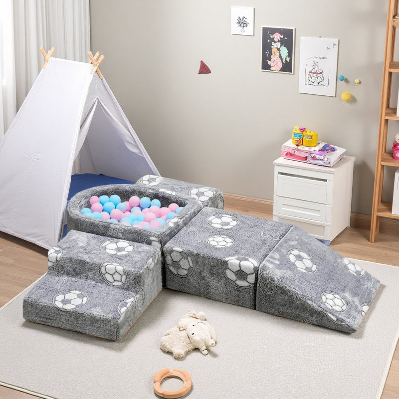 Detachable Modular Play Couch, Floor Sofa For Living Room, Convertible Foam And Floor Cushion Sofa, DIY Creativing Playroom Seating