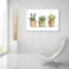 «Pots de cactus» par Svetlana Aleynikova, art mural en verre acrylique, 36 po x 24 po