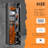 4-10 Rifle Safe Quick Access with LED Light, Long Gun Safe Shotgun for Pistols and Home, Metal Gun Cabinet with Pockets for Handgun and 3 Adjustable Shelves (assembled)