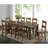 Rustic Rectangular Dining Table Golden Wood