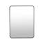 Miroir de salle de bain 24 x 32 pouces avec cadre en alliage noir - verre et dossier de 4 mm pour murs multiples en aluminium 24 x 32 transparents robustes