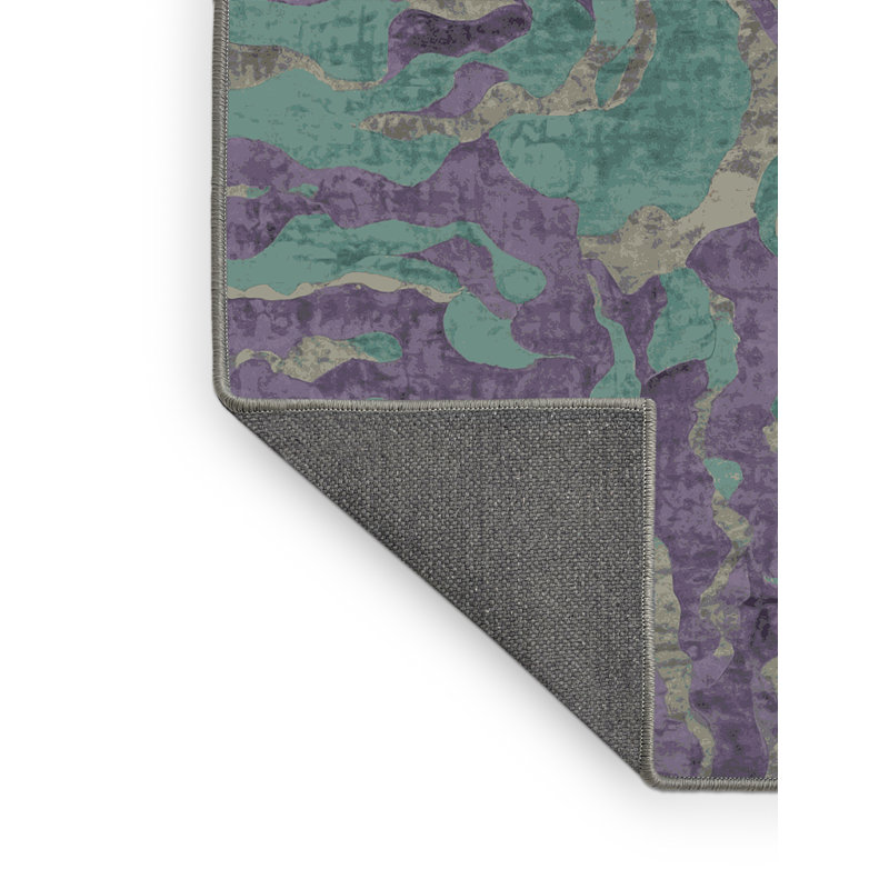 Tapis gris soyeux et moelleux, Rectangle 7 pi x 10 pi