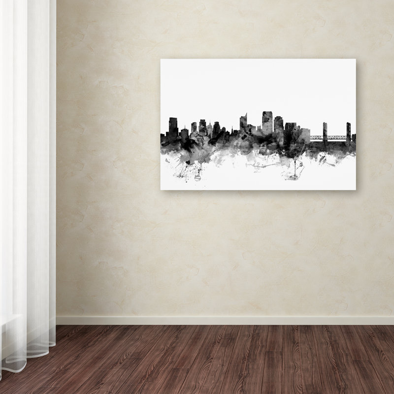 « sacramento ca horizon », impression sur toile tendue, H 22 po x l 32 po x P 2 po