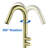 Freestanding Bathtub Faucet With 360 Degree Rotating Spout, Matte Black Tub Faucet Brass Floor Mount Bathroom Tub Filler-118101379