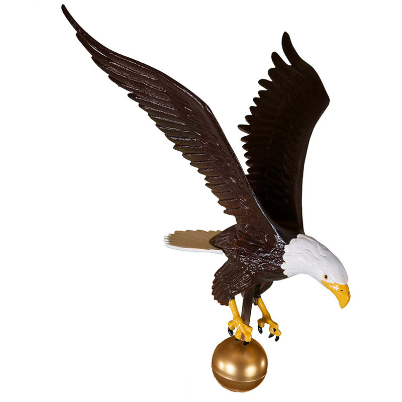 Mât en aluminium Aigle, Couleur naturelle, Grand (H 18 po x l 16 po)