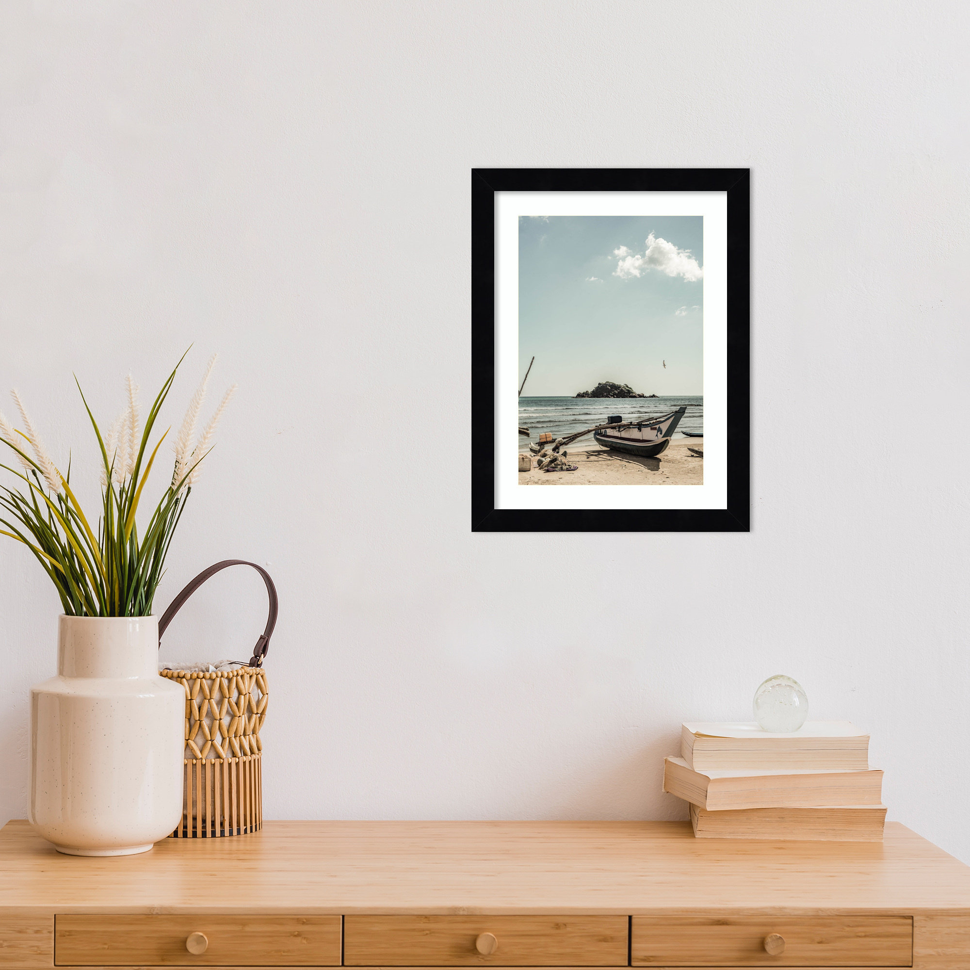 Of the Sea by Shot by Clint Wood Framed Wall Art Print, Black, 13" H x 10" W