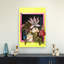 Vibrant Framed Bouquet Classic Colorful Elegant Butterfly Dragonfly Bee Flower Landscape Wall Art Print by Marja Van Den - Wrapped Canvas Print-919870574