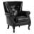 24"W Faux Leather Wingback Chair-594519263