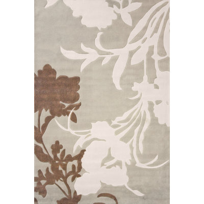 Tapis bleu ciel / beige touffeté à la main Sepviva