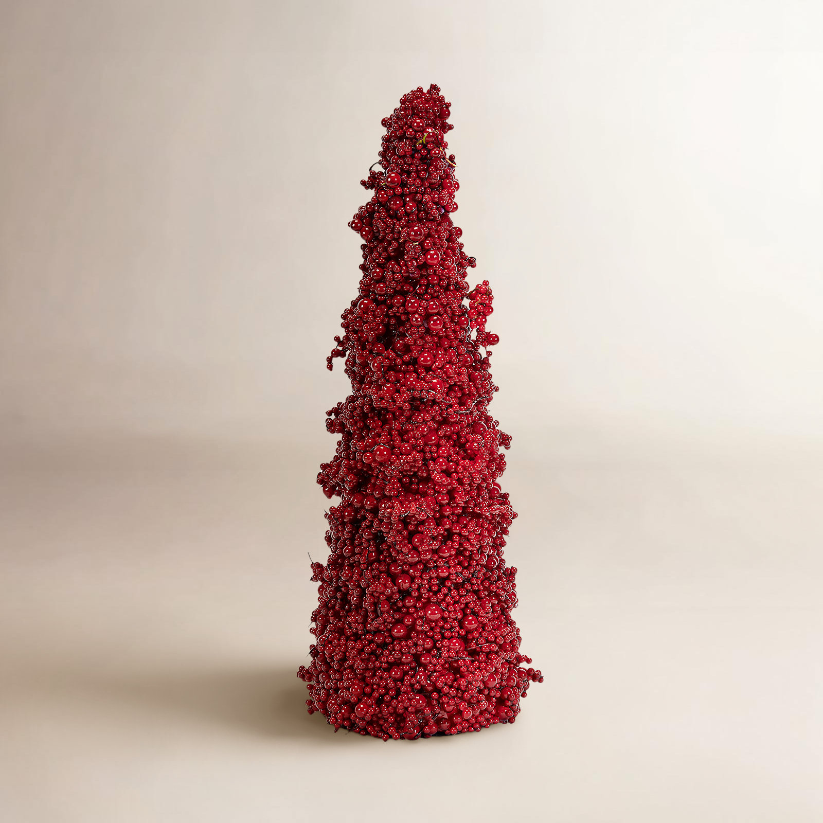Red Holly Berry Tabletop Christmas Tree