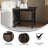Cudahy Farmhouse Style Solid Wood End Table with Traditional Crisscross Accents-2130686694-2130686695