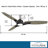 65" Molino 3 - Blade LED Smart Standard Ceiling Fan with Remote Control and Light Kit Included-49929462