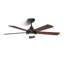 Ventilateur de plafond intelligent 48 po avec ensemble d'éclairage inclus, WiFi / APP / Voix / Télécommande, moteur à courant continu réversible à 5 pales et à faible bruit à 5 pales-258368020-258367980
