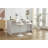 Hoskie Bar Stools Set Of 2 Modern Grey PU Counter Height Barstool, High Padded Swivel Adjustable Barstools With Back For Bar Counter And Kitchen Island-584577785-584577783