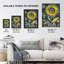Mandala Pattern Sunflower Design Wall Art Print