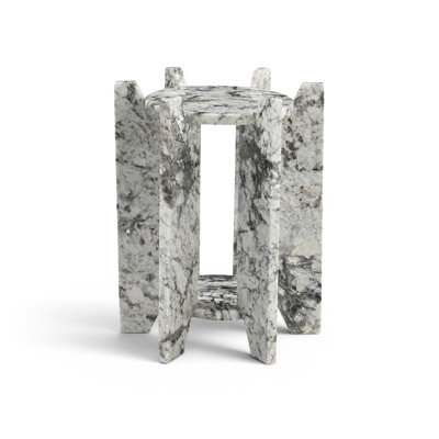 Table de bout / d'appoint en marbre véritable Soriano Alaska