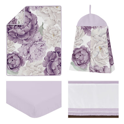 Ensemble de literie pour lit de bébé 4 pièces Peony