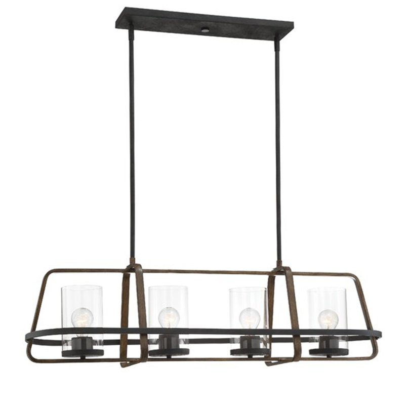 Erwien 4 - Light Forged Black Kitchen Island Pendant