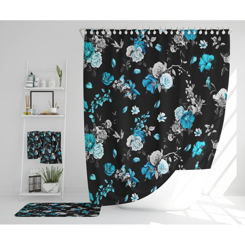 Nejra Polyester Shower Curtain Set