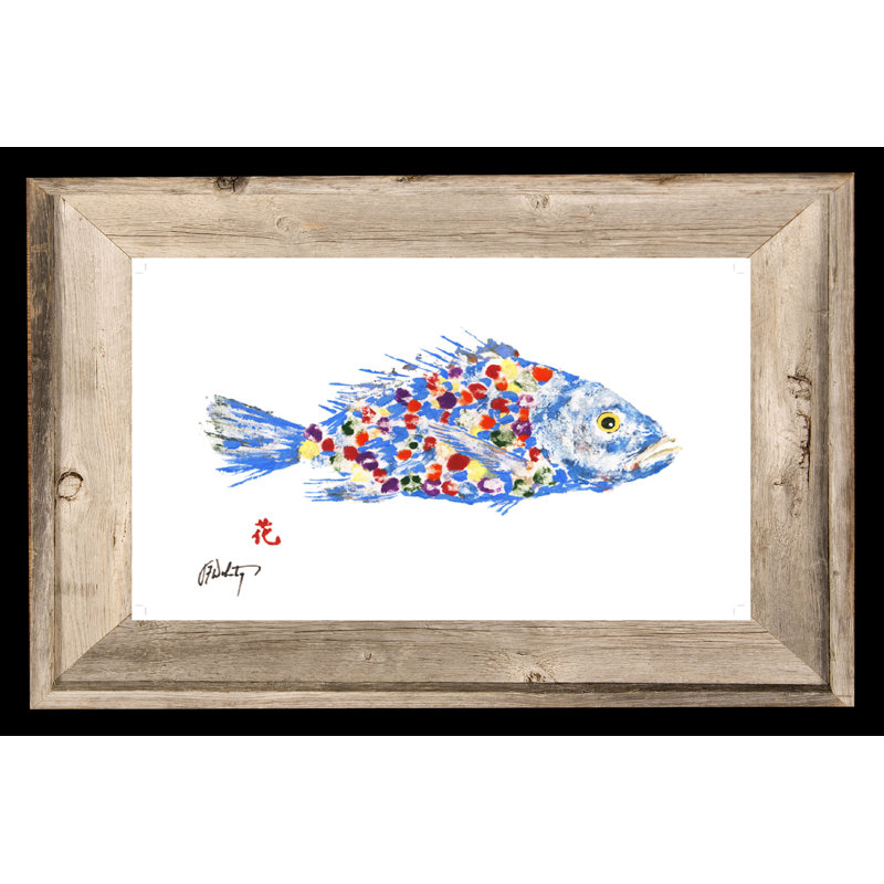 Art côtier, arc-en-ciel, poisson, océan, inspiration