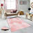 Stylish Woven Carpet, 1% Polyester, .3 in Pile Height | Antibacterial, Non-Slip PVC Felt Dot Underside, Machine Washable | 3D Digital Printing, Durable & Easy to Maintain - Perfect for Any Room-1103045377