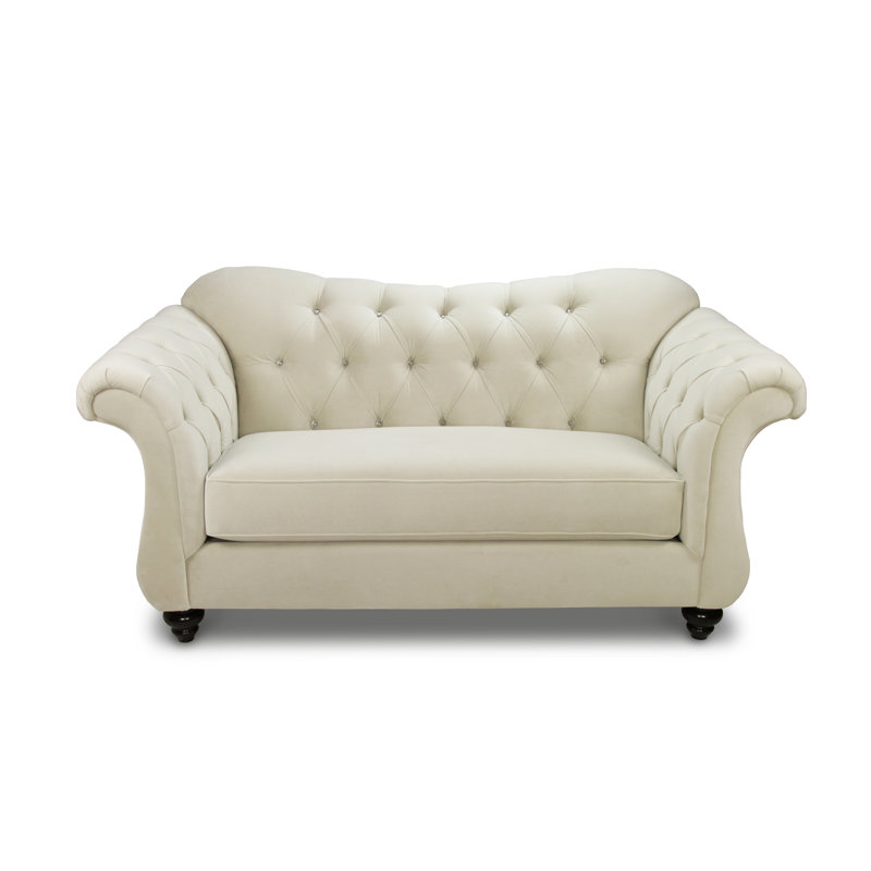 Beate Upholstered 75 " Linen Loveseat