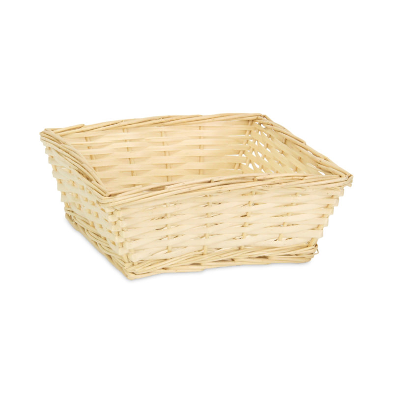 Panier de service en osier, H 4 po x l 11 po x P 11 po