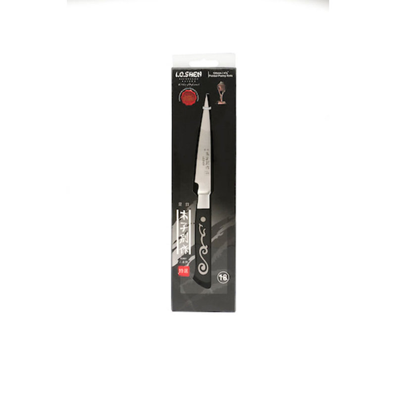 I.O. Shen Master Grade Pointed Paring Knife, Kitchen Knife, Fruit Knife for Cutting, Peeling, Trimming – 4 ¼” / 105 mm