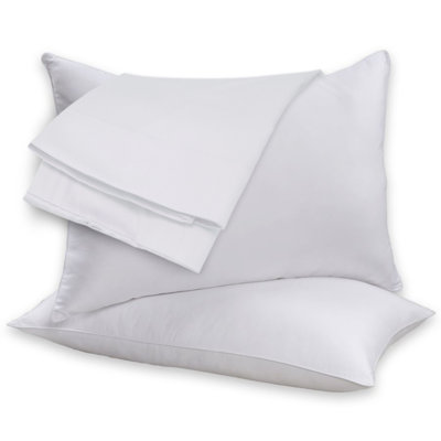 BeautySleep 2 Pack Feather Cotton Pillow Set