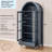 Farmhouse Arched Cabinet with Glass Doors-1767538201
