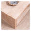Table basse rustique à bords perlés rustiques - 47,6 po avec tablette de rangement ouverte-376168628