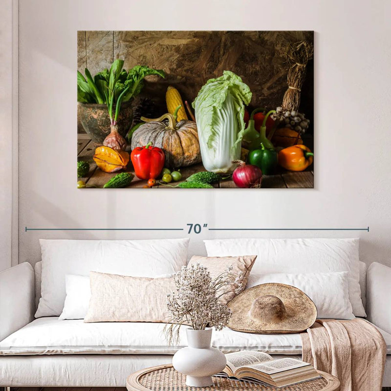 Yarlin Vegetables, 32" H x 48" W