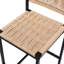 Élégantes chaises de bar d'appartements - de 2, corde de papier tissé, base stable, tabourets à la mode 2 pièces, pour la maison et le café