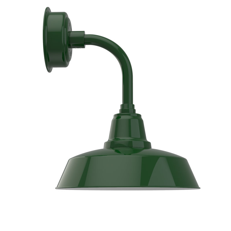 Paulina LED Barn Light, 25.25" H x 14" W x 17.88" D, Vintage Green