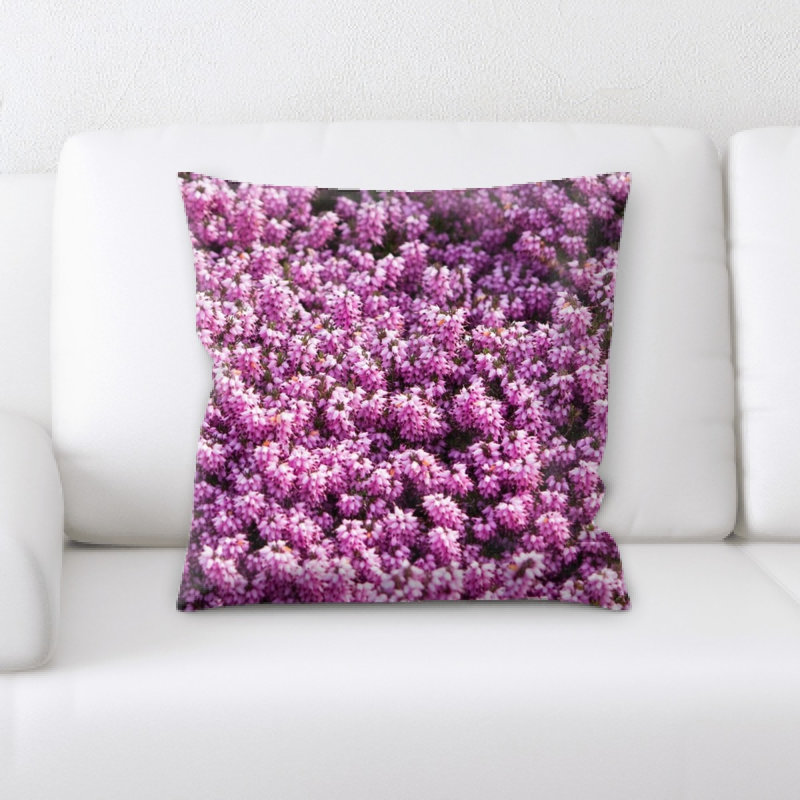 Housse de coussin carré rose et insert