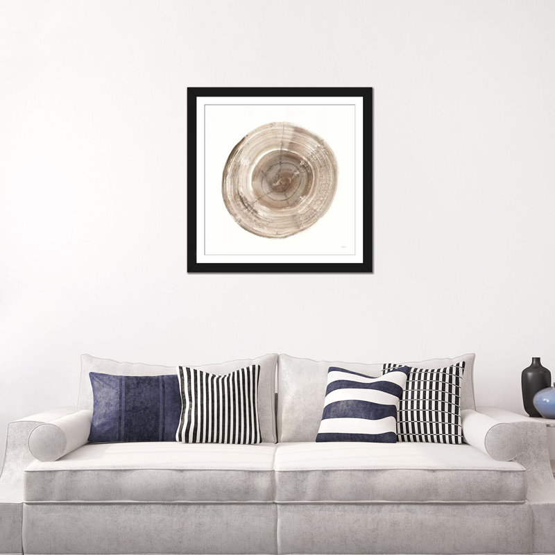 «Counting The Years III», reproduction sur toile, H 24 po x l 24 po x P 1 po, Papier beaux-arts encadré noir, Blanc