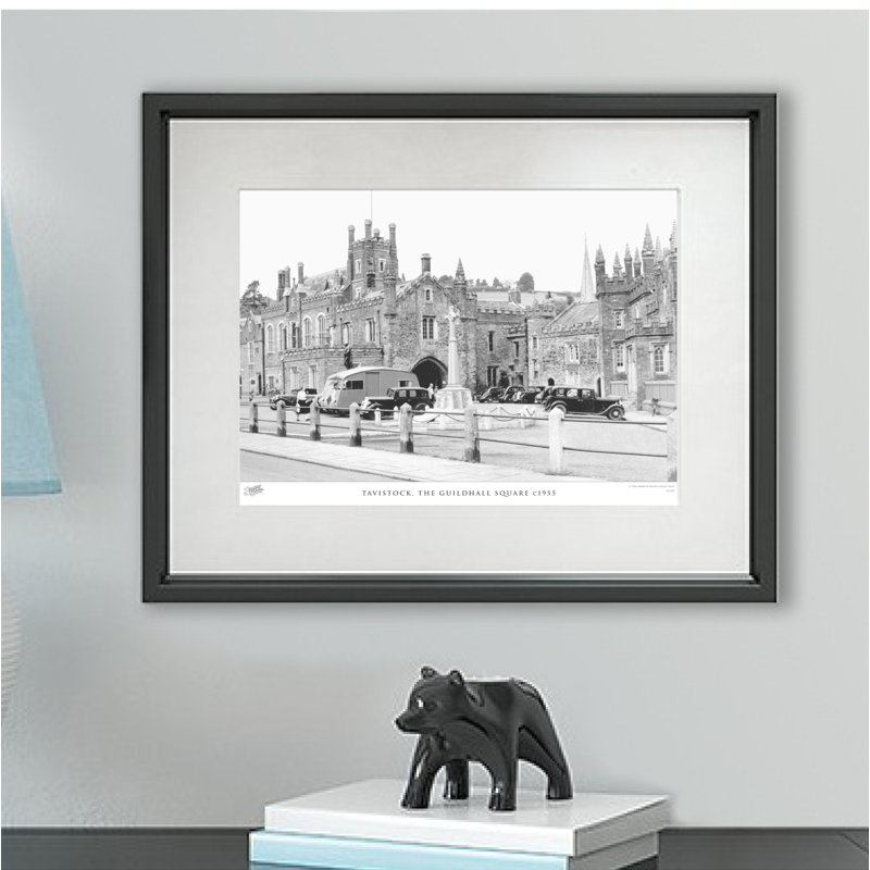 Tavistock, The Guildhall Square C1955 by Francis Frith - Single Picture Frame Print, 28cm H x 36cm W x 2.3cm D