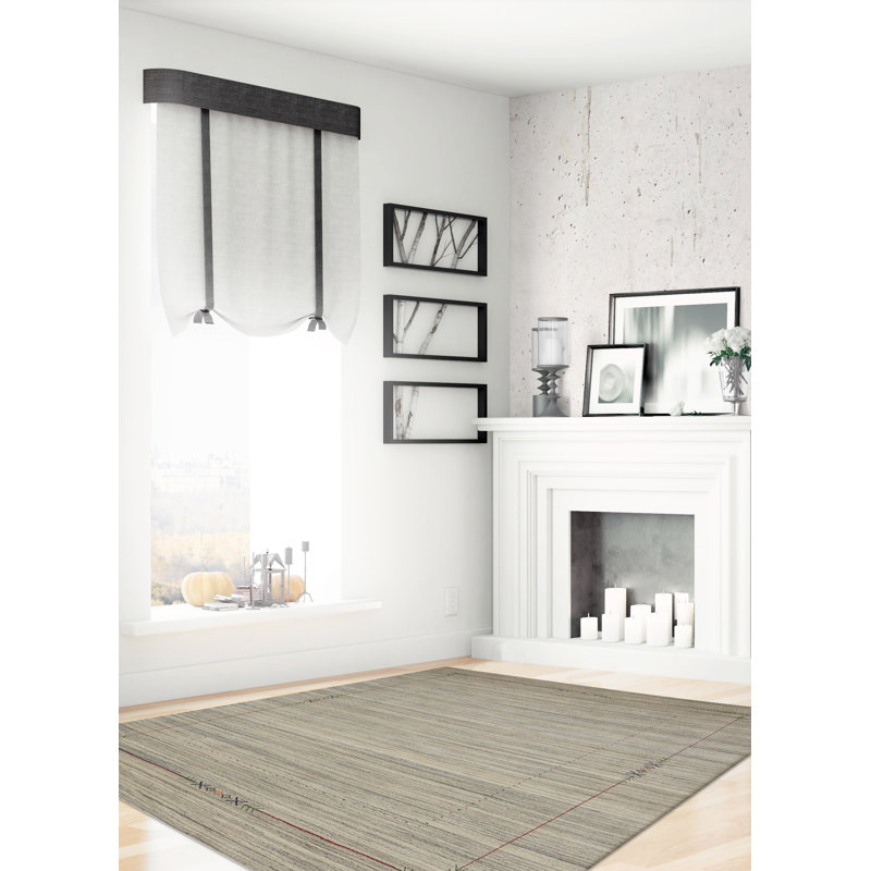 Kashkuli Gabbeh Grey Rug 8'1" x 9'11"