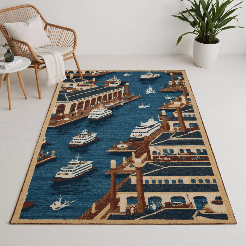 Tapis intérieur et extérieur gris Transport, Rectangle 9 pi x 12 pi